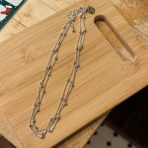 Liz Claiborne Silver Layered Necklace